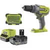 Image de Ryobi Perceuse-visseuse a percussion sans fil RYOBI R18PD3-140SA 18V