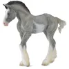 Image de Collecta chevaux : Poulain Clydesdale 11 cm gris