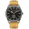 Image de Timberland Montre Homme Timberland En Cuir Marron Etanche