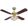 Image de Ventilateur de plafond avec lampe 'Princess' en bois pour salon & salle Ã  manger
