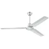 Image de Westinghouse Lighting 7250140 Ventilateur Pour Plafond Industrial Avec Interrupteur Mural Et Mode ÃtÃ©/Hiver Argent 142 Cm