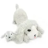 Image de Peluche Les Ptipotos Chien Et Son BÃ©bÃ© Gris - Les DÃ©glingos