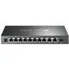 Image de TP-Link Omada DS111P V1.6 - Commutateur - 8 x 10/100Base-TX (PoE) + 2 x 1Gb Ethernet + 1 x Gigabit SFP - de bureau - PoE+ (65 W)