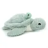 Image de Animal en peluche Globe Trotoys Flipetz tortue maman/bébé Vert d'eau