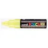 Image de POSCA PC8K PTE LARGE BISEAU JAUNE