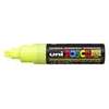 Image de Uni-ball Posca Marqueur pointe large biseautée Jaune fluo