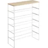 Image de Yamazaki - Etagère à chaussures en métal et bois Tower blanc
