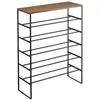 Image de Yamazaki - Etagère à chaussures en métal et bois Tower noir