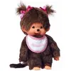 Image de Monchhichi Meisje met slab roze (20cm)