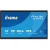 Image de iiyama ProLite TE7515A-B1AG - Classe de diagonale 75" (74.5" visualisable) écran LCD rétro-éclairé par LED - signalétique numérique interactive - avec écran tactile (multi-touch) / ensemble de 8 microphones / possibilité de PC encastré en option