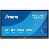 Image de iiyama ProLite TE6513A-B2AG - 65" Ã©cran LCD rÃ©tro-Ã©clairÃ© par LED - signalÃ©tique numÃ©rique interactive - avec Ã©cran tactile (multi-touch) / capacitÃ© PC en option (slot-in) - 4K UHD (2160p) 3840 x 2160 -...