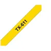 Image de Brother TX611 - Noir sur jaune - Rouleau (06 cm x 152 m) 1 cassette(s) ruban laminé - pour P-Touch PT-7000 PT-8000 PT-PC