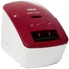 Image de Brother QL-600R - Imprimante d'étiquettes - thermique direct - rouleau (6,2 cm) - 300 x 300 ppp - jusqu'à 71 mm/sec - USB 2.0 - rouge, blanc