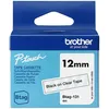 Image de Brother Btag-131 Tape Zwart op transparant