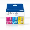 Image de Pack de 3 Recharges d'encre Brother BTD180CL