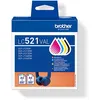 Image de Pack de 4 Cartouches d'encre Brother LC521VAL