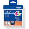 Image de Brother LC-521VAL Inktcartridge 4-kleuren Multipack