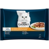Image de 4x85g Gourmet Perle aiguillettes de dinde, thon, canard, agneau - Pâtée pour chat