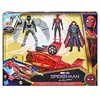 Image de Pack de 3 figurines articulées avec véhicule jet araignée Spiderman 3 Marvel