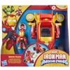 Image de Marvel Iron Man and his Awesome Friends Iron Man armure mecha et vÃ©hicule 2-en-1
