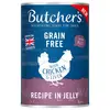Image de Butcher's Original sans céréales 24 x 400 g pour chien - poulet en gelée