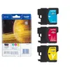 Image de Brother LC1100 Rainbow Pack - jaune, cyan, magenta - originale - cartouche de toner