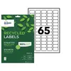 Image de Avery Recycled Labels - Papier recyclé - adhésif permanent - blanc - 38.1 x 21.2 mm 975 étiquette(s) (15 feuille(s) x 65 étiquettes