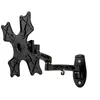 Image de B-TECH Ventry BTV504 - Kit de montage (support mural, bras double pivotant) - pour écran plat - noir - Taille d'écran : jusqu'à 42 pouces - montable sur mur