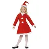 Image de Costume mini miss santa flanelle enfant 130 cm