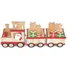 Image de DÃ©coration de NoÃ«l en bois Santa Train - Beige et rouge