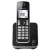 Image de Panasonic KX-TGD310 - Téléphone sans fil avec ID d'appelant/appel en instance - DECT\GAP - (conférence) à trois capacité d'appel - noir, argent