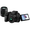Image de Panasonic Appareil photo Système sans miroir Appareil photo numérique - sans miroir - 16.0 MP - Quatre tiers - 4K / 30 pi/s - 3x zoom optique objectifs 14-42 mm et 45-150 mm - Wi-Fi - noir