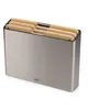 Image de Set de 3 planches à découper Joseph Joseph FolioSteel Bamboo x3 avec étui en acier Argent métal
