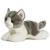 Image de Aurora chat en peluche Mini Yoni gris/blanc 20 cm