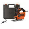 Image de BLACK &amp; DECKER KS901PEK-QS Scie sauteuse Ã  fil pendulaire 620W dans mallette avec deux lames