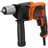 Image de Black and Decker - Perceuse à percussion filaire 850 W 54400 cps/min mandrin autoserrant 13 mm avec 6 forets - BEH850-QS