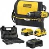 Image de Stanley Perceuse à percussion sans fil Stanley Fatmax SFMCD711DMA-QW Gamme V20 18V - 2Ah + 4Ah + accessoires