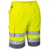 Image de Portwest Bermuda haute visibilité HiVis Poly-coton Portwest Jaune / Gris XL