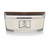 Image de Bougie Ellipse parfumée linge propre - Woodwick - Blanc -