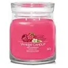 Image de Bougie signature Framboise rouge modÃ¨le moyen