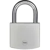 Image de Cadenas de sÃ©curitÃ© en laiton chromÃ© - anse bore - 3 clÃ©s rÃ©versibles - 60mm YALE