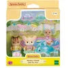 Image de 3 Figurines Sylvian Families Le trio des bébés à la piscine
