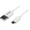 Image de StarTech.com 1m White Micro USB Cable - A to Micro B - câble USB - 1 m