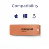 Image de Integral Neon - ClÃ© USB - 64 Go - USB 3.0 - orange
