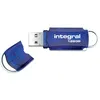 Image de Integral Courier - ClÃ© USB - 128 Go - USB 2.0 - bleu transparent