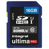 Image de Integral UltimaPro - Carte mÃ©moire flash - 16 Go - UHS Class 1 / Class10 - SDHC UHS-I