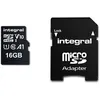 Image de Integral - Carte mémoire flash (adaptateur microSDHC - SD inclus(e)) - 16 Go - A1 / Video Class V10 / UHS Class 1 / Class10 - microSDHC UHS-I