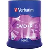 Image de Verbatim - 100 x DVD+R - 4.7 Go 16x - argent mat - spindle