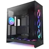 Image de Boîtier PC NZXT H9 FLOW RGB+ 2025 moyen tour noir avec panneau latéral et avant verre trempé