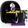 Image de Duronic AF1 BK Friteuse Ã  air chaud sans huile 1500W / robot multicuiseur pour frire, cuire, rÃ´tir, griller sainement et sans matiÃ¨res grasses